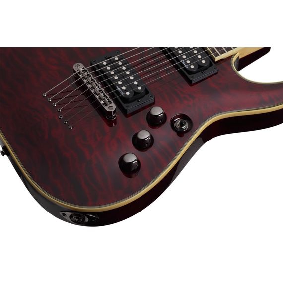SCHECTER OMEN EXTREME-6 BCH Гитара электрическая, 6 струн, корпус махагони w/Quilted Maple, гриф кле, изображение 3
