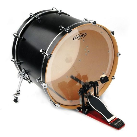 EVANS BD22GB1 EQ1 Bass Пластик барабанный басовый 22"