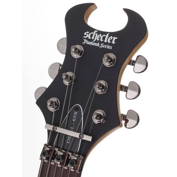 SCHECTER DEVIL-6 FR MBK Гитара электрическая, 6 струн, кропус липа, гриф клен, лады 24X Jumbo