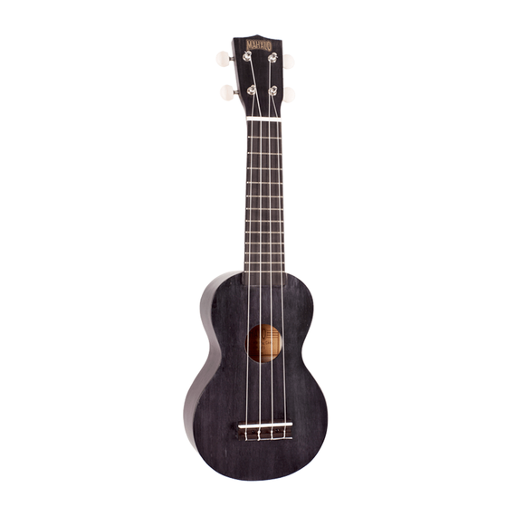 MAHALO MK1PWTBK Укулеле  с чехлом, струны Aquila, широкий гриф, цвет Transparent Black