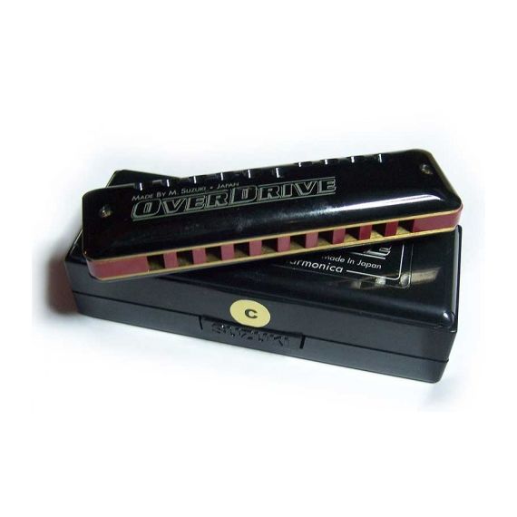 SUZUKI MR-300 C губная гармоника диатоническая Overdrive "C", 10 holes, пластиковый корпус, глянцев