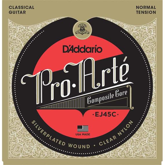 D'ADDARIO EJ45C Набор 6 струн для гитары классик полимер-композит NT028-043