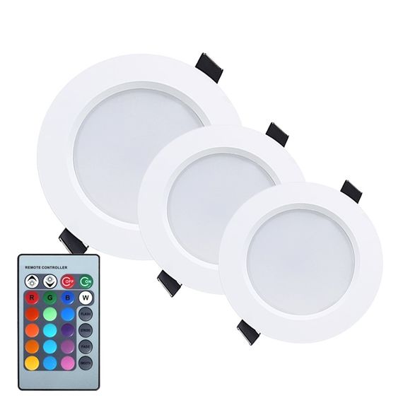 Dehaolighting Светильник светодиодный встраиваемый с ПДУ, RGB