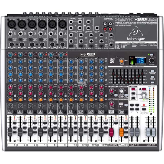 BEHRINGER X1832USB 18-канальный микшерный пульт премиум класса со встроенным процессором эффектов