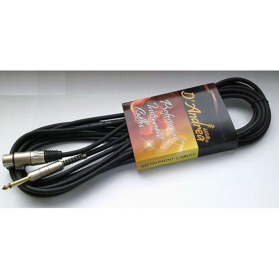 D'ANDREA MCG-30 Шнур микрофонный XLR(F)-Jack, 9 м, черный/D'Andrea MCG-30