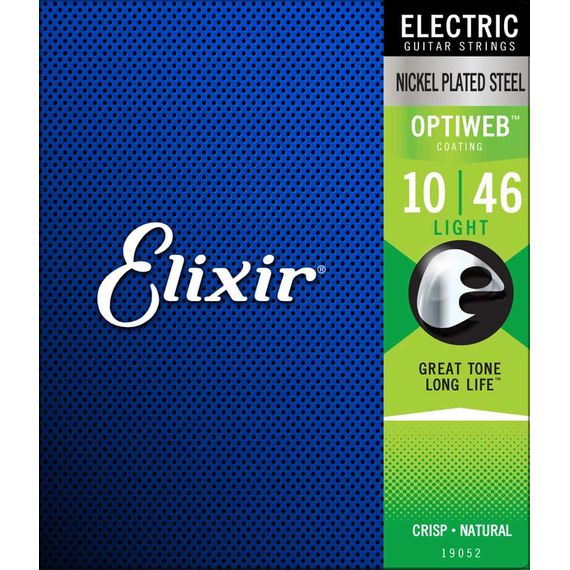 ELIXIR 19052 OPTIWEB набор 6 струн для гитары Электро,10-46,Толщины струн: .010, .013, .017, .026, .036, .046