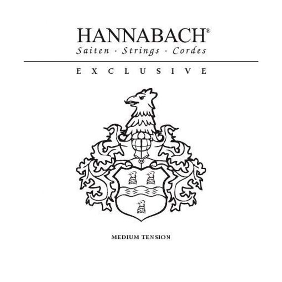 HANNABACH EXCLMT Exclusive Black Комплект струн для классической гитары, среднее натяжение