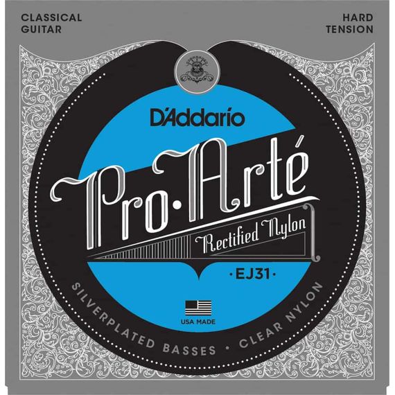 D'ADDARIO EJ31 Набор 6 струн для гитары классик нейлон-серебро НТ 029-044																