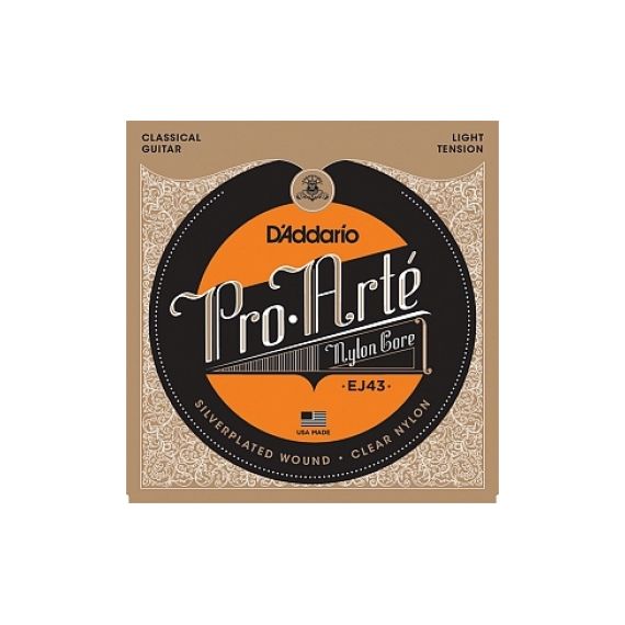 EJ43 PRO ARTE Струны для классической гитары нейлоновые Light D`Addario