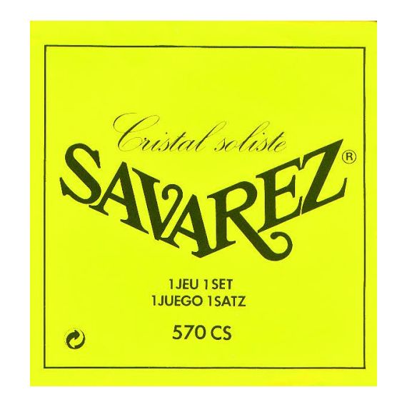 SAVAREZ 570 CS струны для классической гитары,верхние струны - нейлон Cristal Yellow, басовые струны - нейлон Soliste в серебряной обмотке,