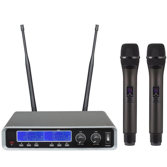 B&G IU-280А Радиосистема вокальная, UHF 500-980MHz, PPL 2000 переключаемых частот, Led дисплей, 2 ру