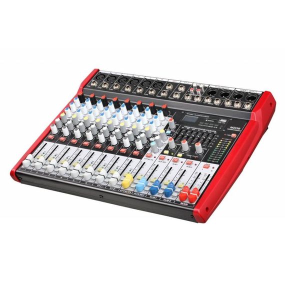 B&G M208 Пульт микшерный, 6 моно, 2 стерео, USB/SD MP3 playback, процессор эфектов, 7 Band стерео эквалайзер, 2 подгруппы