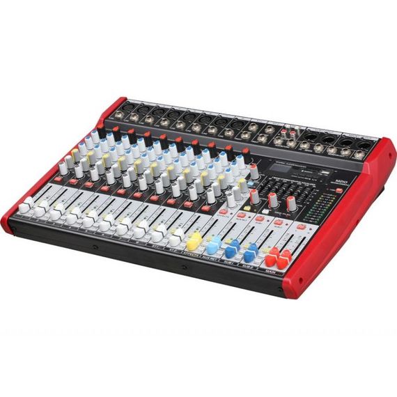 B&G M210 Пульт микшерный, 8 моно, 2 стерео, USB/SD MP3 playback, процессор эффектов, 7 Band стерео