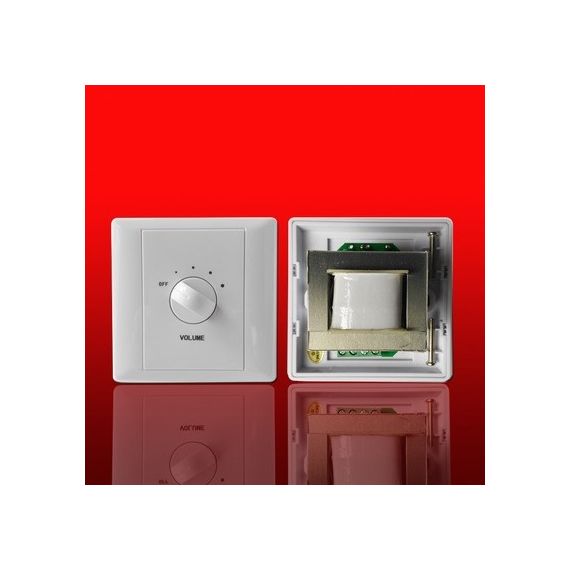 MEGAVOX TC-120 Аттенюатор, трансформатор, 120 Вт, 70/100 В, 5 положений, врезной монтаж, 86х86х40 мм