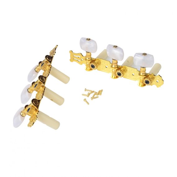ALICE AO-020B1P Комплект колковой механики на классическую гитару,  позолоченный, изображение 2