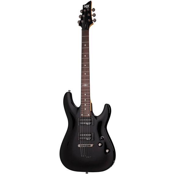 SCHECTER SGR C-1 BLK Гитара электрическая, 6 струн, корпус липа, гриф клен, лады 24 Medium, черный
