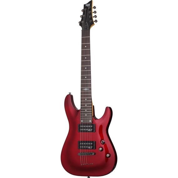 SCHECTER SGR C-7 M RED Гитара электрическая, 7 струн, корпус липа, гриф клен, лады 24 Medium