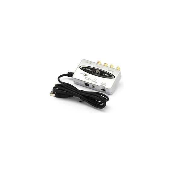 BEHRINGER UCA202 USB интерфейс внешний для записи и воспроизведения звука на компьютере