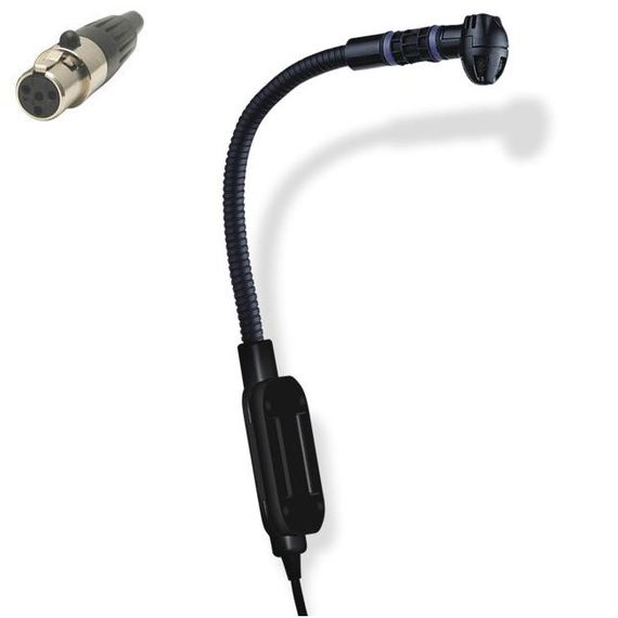 JTS CX-516W Микрофон, инструментальный, кардиоидный, 50-18000Гц для язычковых духовых, аккордеонов, 4pin