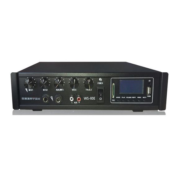 MEGAVOX WS-80E мощность: 60W/80W.Микшер усилитель однозонный трансляционный.