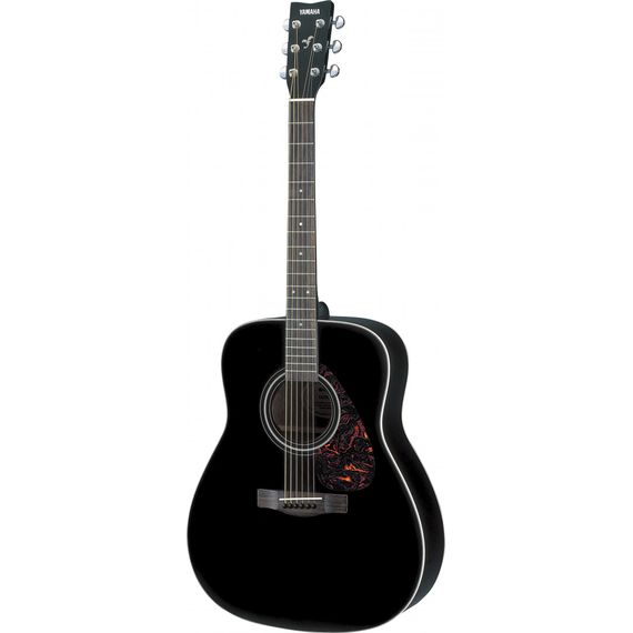 YAMAHA F370BLACK Акустическая гитара, верхняя дека ель, корпус нато, гриф нато, накладка на гриф палисандр, цвет черный