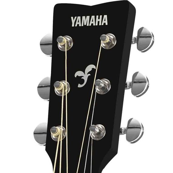 YAMAHA F370BLACK Акустическая гитара, верхняя дека ель, корпус нато, гриф нато, накладка на гриф палисандр, цвет черный