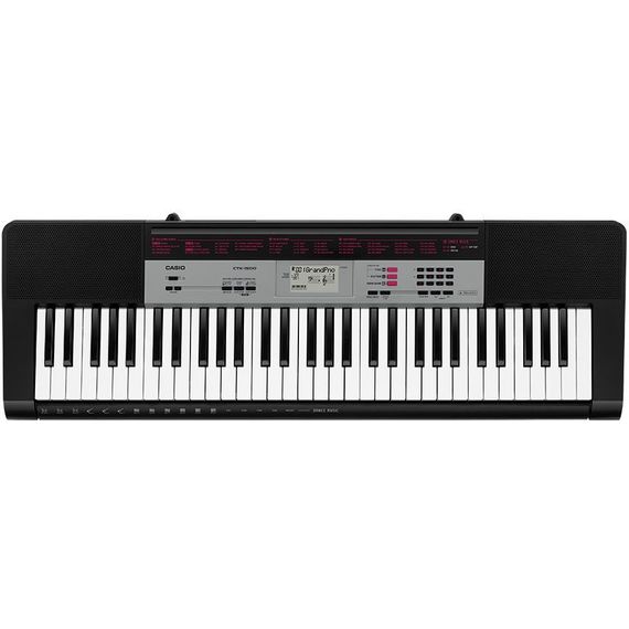 CASIO CTK-1500 Синтезатор 61кл,клавиатуры: невзвешенная(Адаптер в комплект не входит)