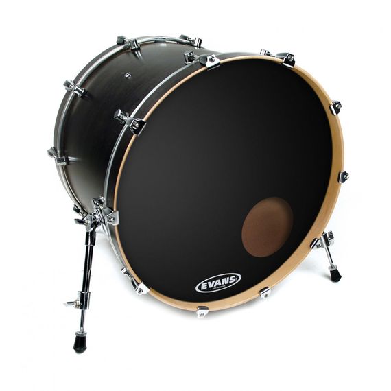 EVANS BD22RONX Пластик для бас барабана 22" резонансный с черным покрытием BD22RONX