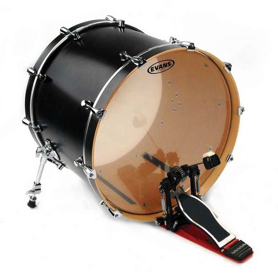 EVANS BD22GB2  EQ2 Clear 22" Пластик для бас барабана прозрачн.двойной с двумя демп.кольцами