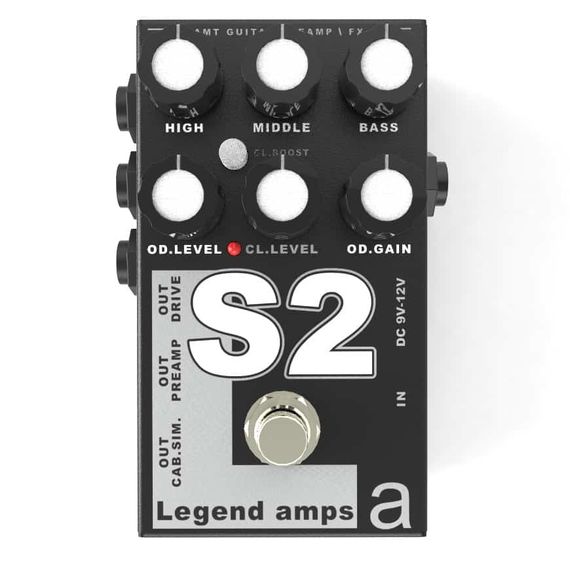AMT S-2 Legend amps Guitar preamp (Soldano Emulates 2) Педаль гитарная