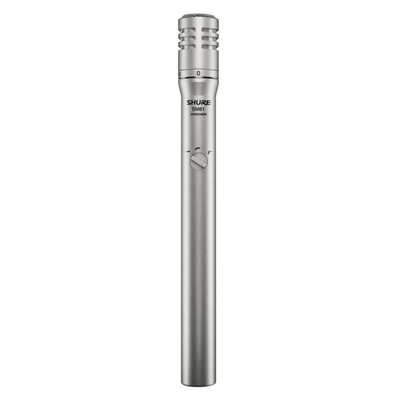 SHURE SM81 Конденсаторный кардиоидный вокально-инструментальный микрофон без кабеля