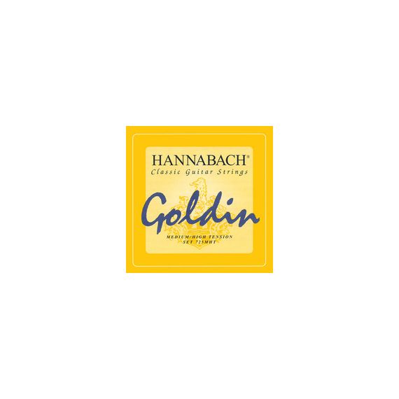 HANNABACH 725MHT GOLDIN Струны для классической гитары средне-сильного натяжения. 1, 2, 3 струны - с