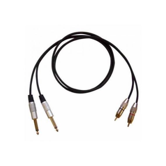 BESPECO RCJJ300 Кабель готовый инструментальный серии "EAGLE", 2 x JACK mono - 2 x RCA, длина 3м