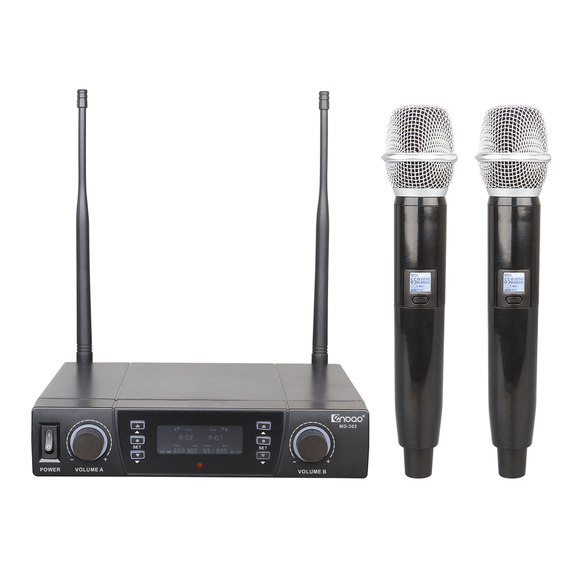ENBAO MD-302 HH ручной радиомикрофон UHF,состоящая из двух ручных микрофонов-передатчиков и приёмник