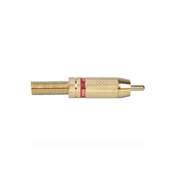 PROEL RCA MRCA30RD Разъём тюльпан кабельный, никель, красное кольцо, ПАПА
