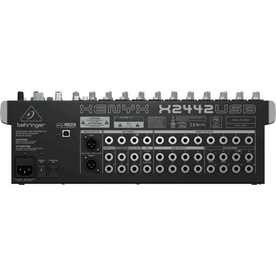 BEHRINGER XENYX X2442USB аналоговый микшер, 16 каналов,