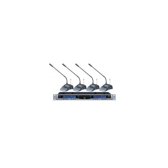 B&G IU-410 Конференц система беспроводная UHF 500-980MHz , PPL 4х канальная