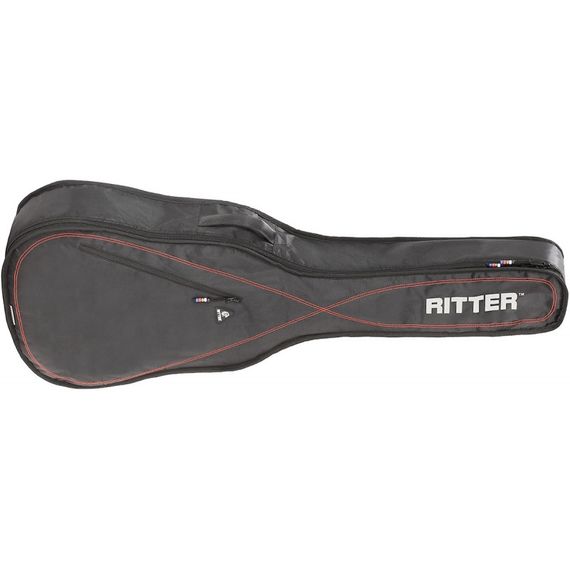 RITTER RGP5-D/BSG Чехол для акустической гитары, защитное уплотнение 15мм+5мм, 3 кармана, цвет черный