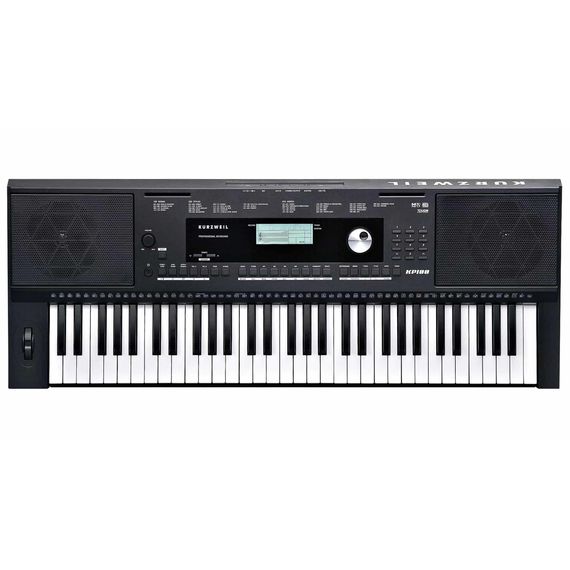 Kurzweil KP100 Синтезатор 61 клавиша,128-голосная полифония,3 Вт x 2-спикерная стерео-система,клавиатура с настраиваемым уровнем чувствительности