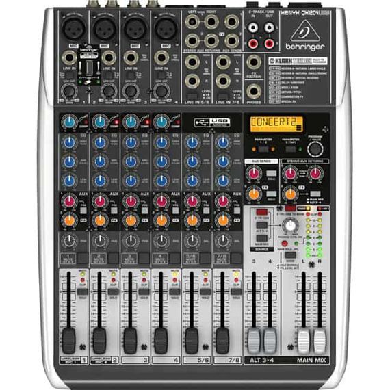 BEHRINGER XENYX QX1204USB-EU Пульт микшерный малошумящий премиум-класса
