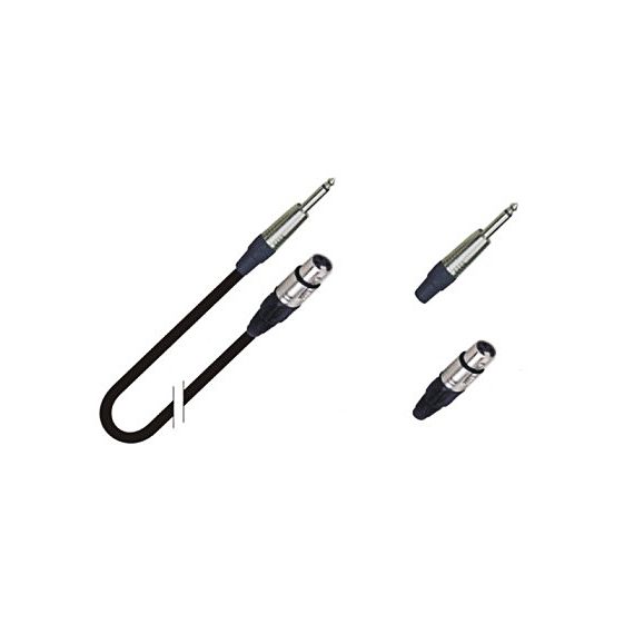 TRUE MAGIC TLC051 3m Кабель микрофонный XLR -1/4 Jack,черный