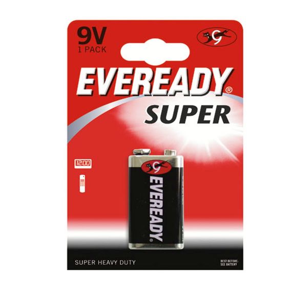 ENERGIZER Батарейка EVR Super Heavy Duty 9V/6F22 FSB1, 1шт