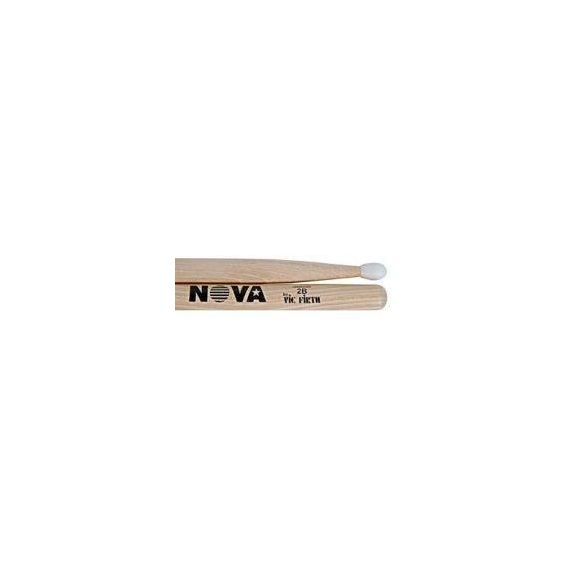 VIC FIRTH N2BN Палочки барабанные "Nova" Наконечник: нейлон Тип: 2B Длина: 16 1/4' Диаметр: 0.630' Материал: орех