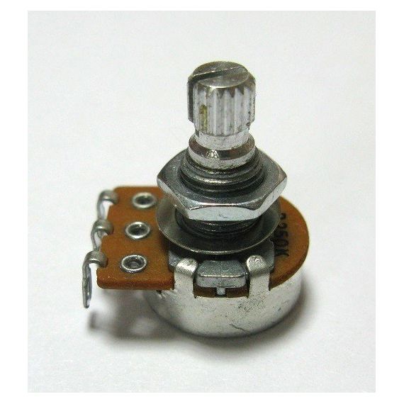 PARTS Потенциометр B250кОм 15мм. д/эл. гит.(логарифмич., volume),