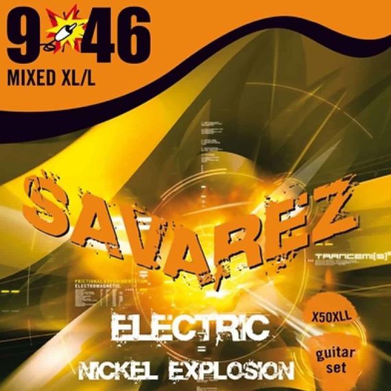 SAVAREZ X50XLL 9-46 Cтруны для электрогитары, в круглой никелевой обмотке, слабое натяжение
