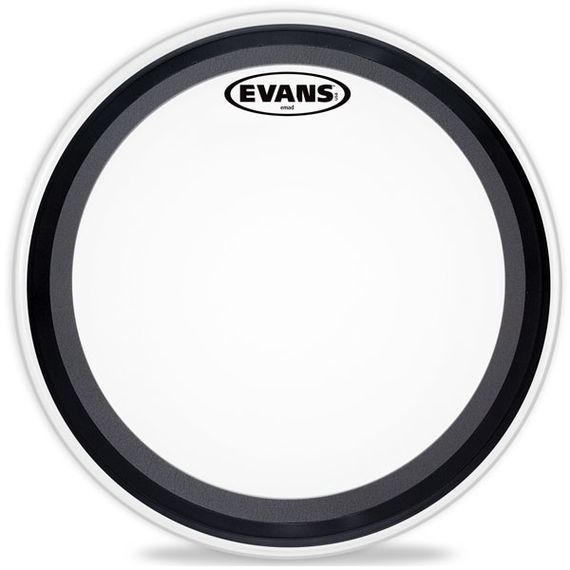 EVANS BD22EMADCW - пластик 22'' Externally Mounted Ajustable Damping Coated для бас барабана