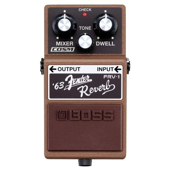 BOSS FRV-1 гитарная педаль, воссоздает легендарный звук Fender Spring Reverb
