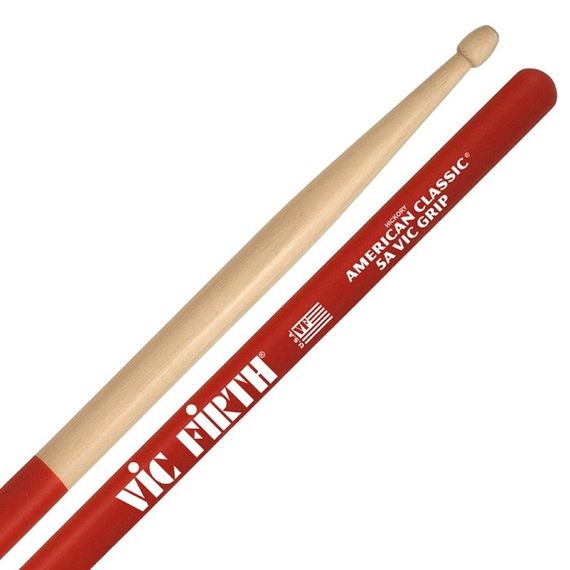 VIC FIRTH 5AVG Палочки барабанные, орех, American Classic, нескользящая рукоятка 5AVG