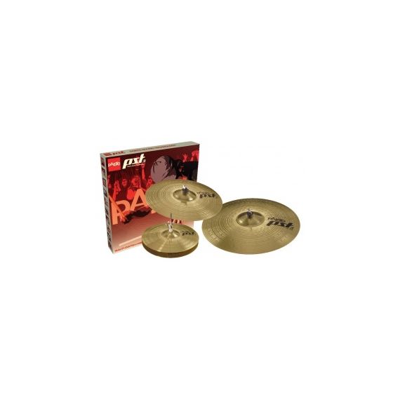 PAISTE PST 3 Universal Set 14/16/20 комплект тарелок: hi-hat 14"х2, crash 16", ride 20", латунь