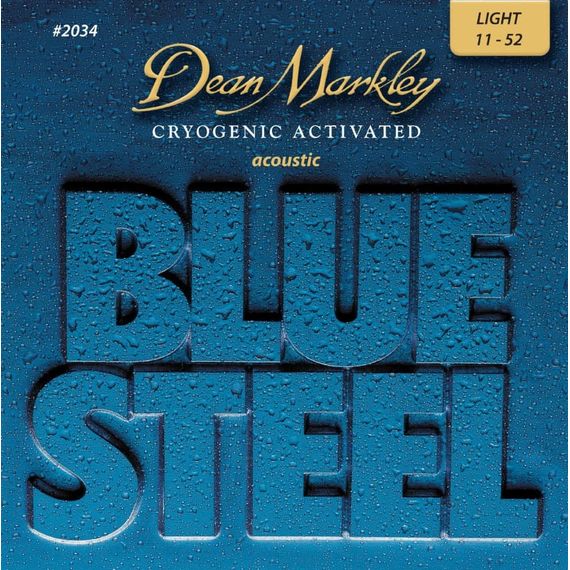 DEAN MARKLEY BLUE STEEL ACOUSTIC 2034 LT  струны для акустической гитары бронза 011-052